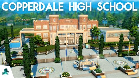 COPPERDALE ACADEMY HIGH SCHOOL ~ Sims 4 High School Years Expansion ...