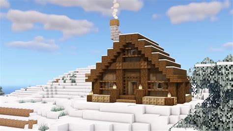 Minecraft: Simple Winter Christmas Log Cabin Tutorial – Explore the ...