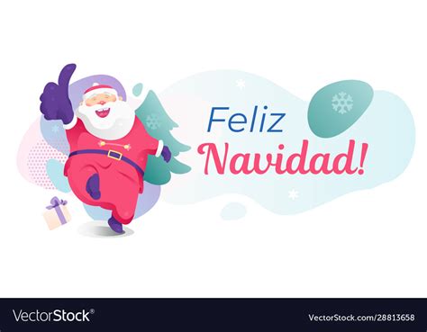 Feliz navidad banner template Royalty Free Vector Image