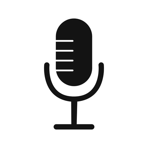 Microphone Icon Vector Illustration 420512 Vector Art at Vecteezy