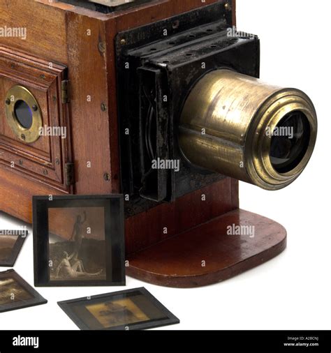 A magic lantern slide projector early 1900s with slides Stock Photo - Alamy