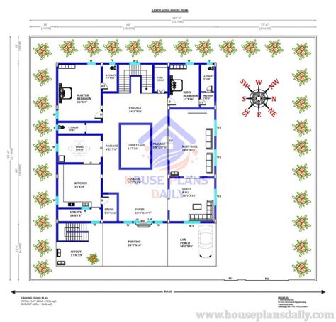 House Plans with Courtyard | Courtyard House Plans | Home Plans - House ...