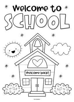 Back to School coloring pages by Mrs Arnolds Art Room | TPT