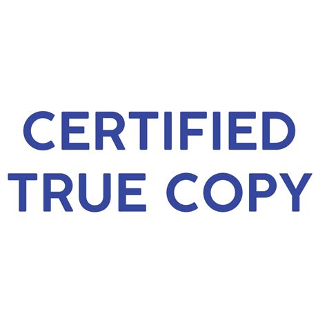 Certified True Copy Stamp – RubberStamps.com