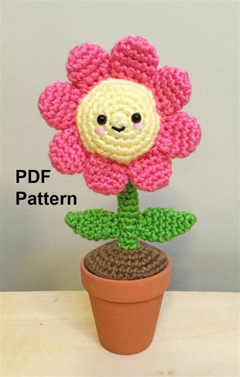 Crochet Amigurumi Flower - Amelia's Crochet