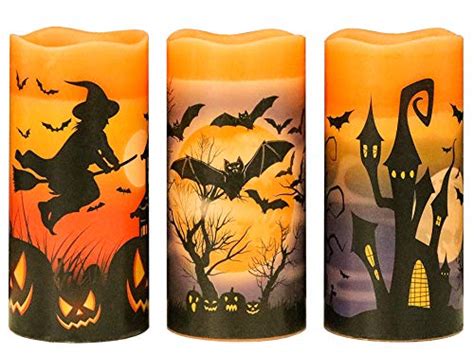 Halloween Flickering Flameless Candles - Halloween Countdown