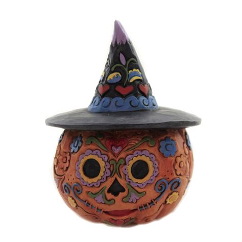 Jim Shore Day Of The Dead Pumpkin Mini Polyresin Halloween 6006703 ...