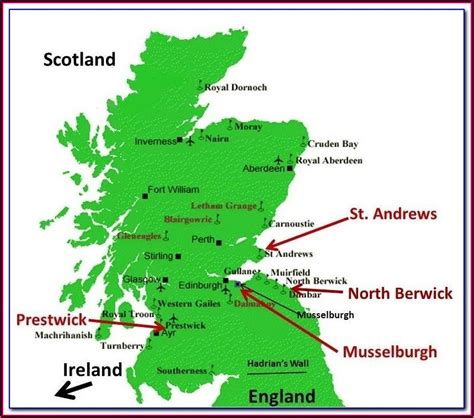 Carnoustie Golf Course Scotland Map - map : Resume Examples #7NYA0Bjq9p