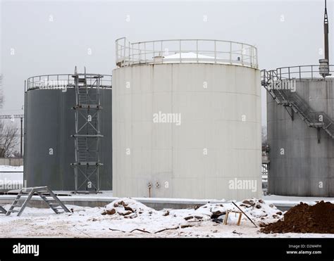 Industrial Storage Tanks Stock Photo - Alamy