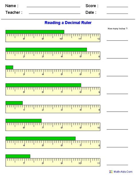 Reading A Metric Ruler