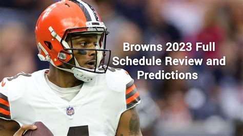 2023 Browns Schedule: Game-by-Game Predictions - Believe In The Land