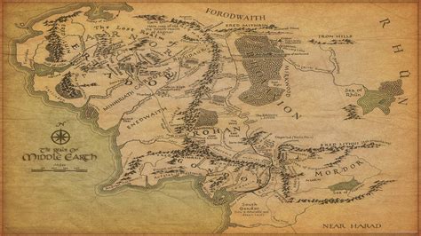 Middle Earth Map Wallpapers - Wallpaper Cave