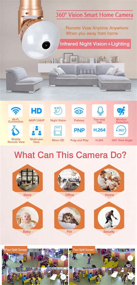 Light Bulb WiFi Security Camera | asghedom.com