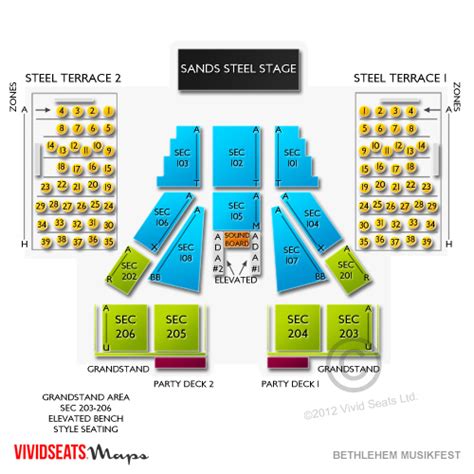 Bethlehem Musikfest Grounds - Sands Steel Stage Seating Chart | Vivid Seats