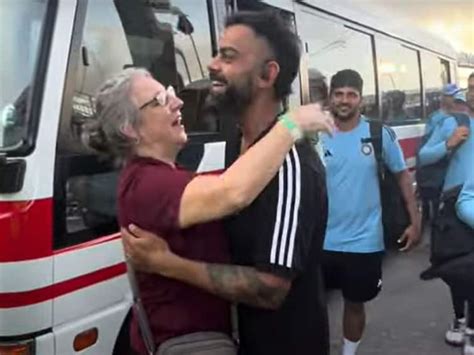 West Indies Wicketkeeper Joshua Da Silva's Mother Hugs And Kisses Virat ...