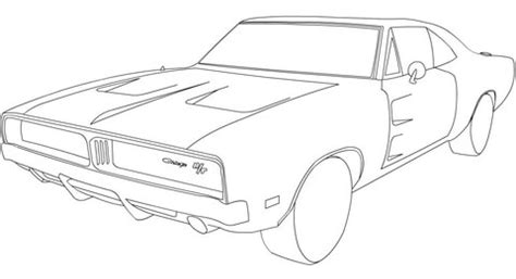 Dibujo de Dodge Charger RT de 1969 para colorear | Dibujos para ...