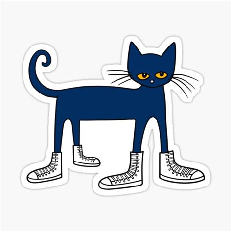 "Pete the Cat: I Love My White Shoes" Sticker for Sale by Ak1storE ...