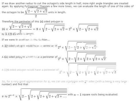 Approximations of pi | Math Help Boards