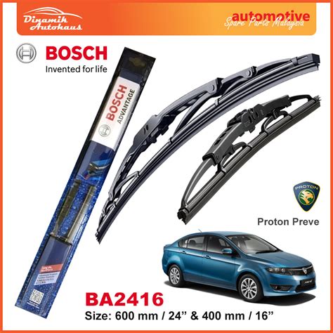 Proton Preve Car Windshield Wiper Blade 24″ / 16″ Bosch Advantage ...