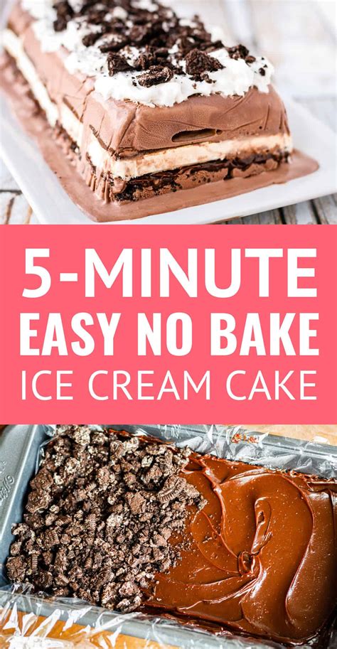 Easy Ice Cream Cake Recipe (No Baking Required!) | Unsophisticook