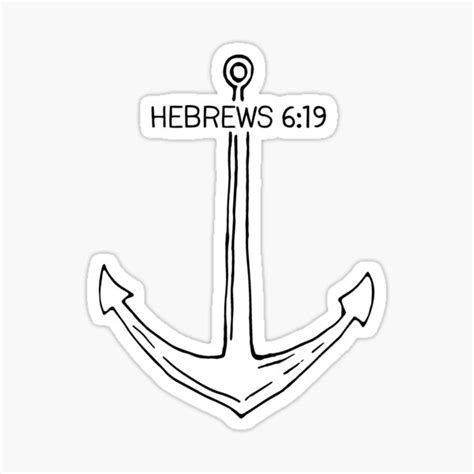 "Hebrews 6:19" Sticker for Sale by move-mtns | Redbubble