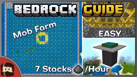 Mob Farm For BEDROCK. Easy + FAST | Bedrock Guide S1 EP19 | Tutorial ...