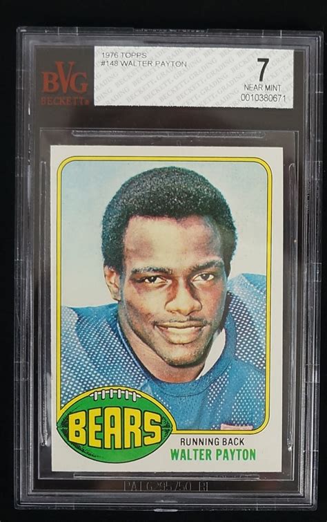 Lot Detail - Walter Payton 1976 Topps Rookie Card #148 BVG 7 Near Mint