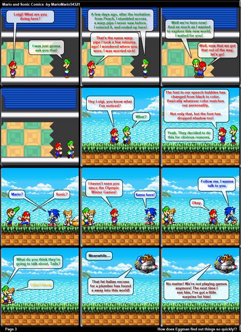 Mario and Sonic Comics Page 3 by MarioMario54321 on DeviantArt