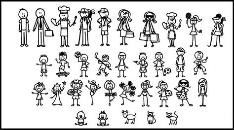 stick figures family - Google Search | Stick figure family, Stick ...