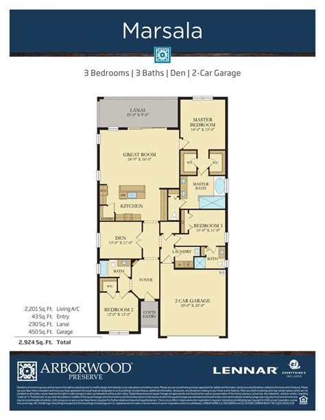 Marsala Floor Plan Lennar - floorplans.click