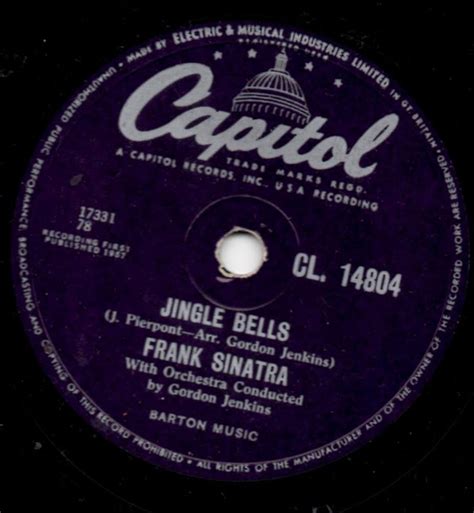 Frank Sinatra - Jingle Bells / Mistletoe And Holly (Shellac) | Discogs