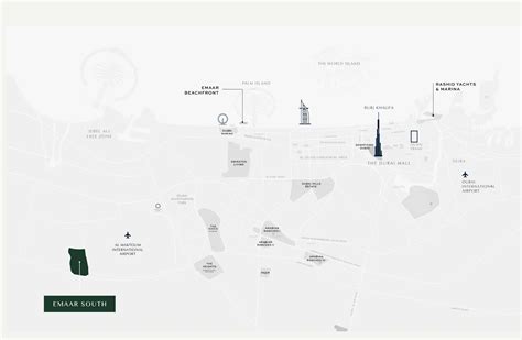 Emaar Golf Lane Villas at South Dubai - Location Map