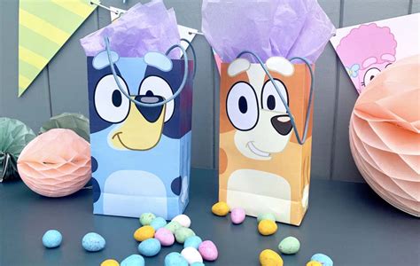 Bluey Themed Easter Basket Party Favor Bags Craft Supplies & Tools ...