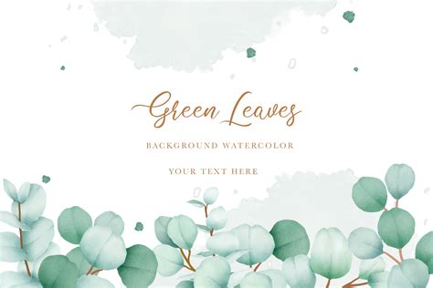 Watercolor Eucalyptus Background Graphic by ningsihretno262 · Creative ...