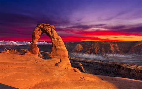 HD wallpaper: Arches National Park In Utah Usa Landscape Of Stone ...