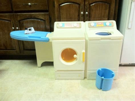 Vintage Little Tikes wasshing machine, dryer AND ironing board set ...