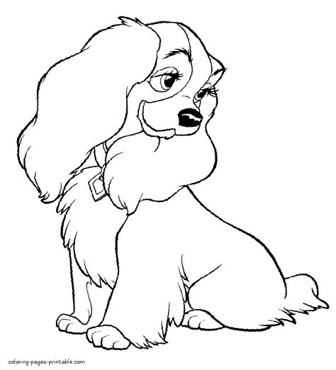 Disney Coloring Pages Lady And The Tramp - Coloring Walls