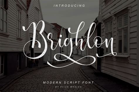 Brighlon - Modern Script Font By NendesKombet | TheHungryJPEG