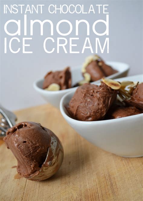 Instant Chocolate Almond Ice Cream Recipe | Healthy Ideas for Kids