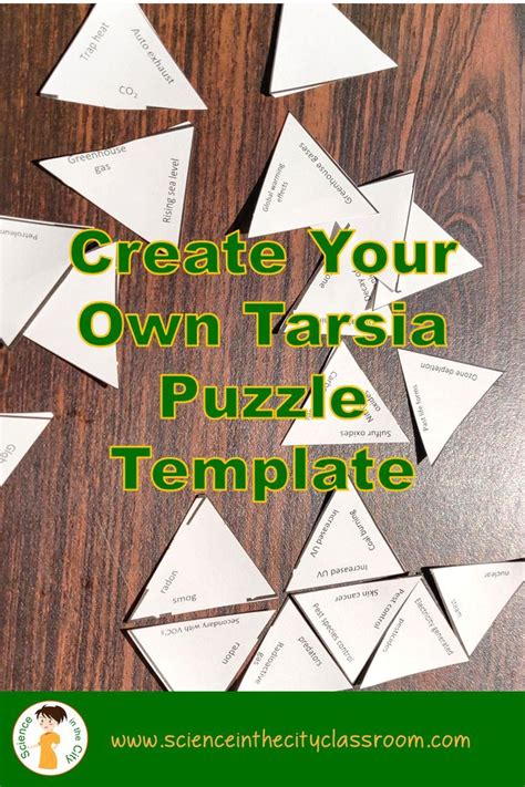 Tarsia Puzzle Editable Template Set (Digital and Print)