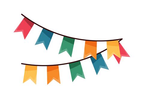 colorful garlands party banner 21613476 PNG