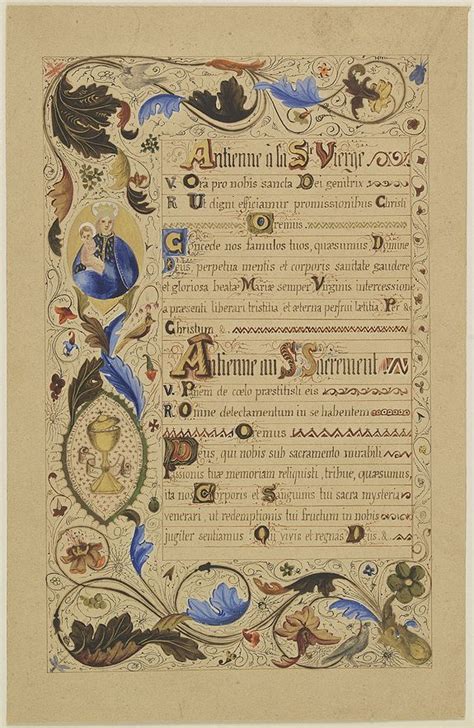 Neo-Gothic illuminated manuscript on vellum Medieval Books, Medieval ...