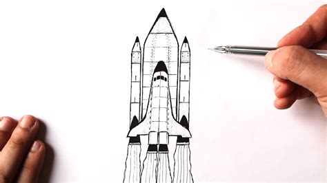 Nasa Rocket Ship Drawing