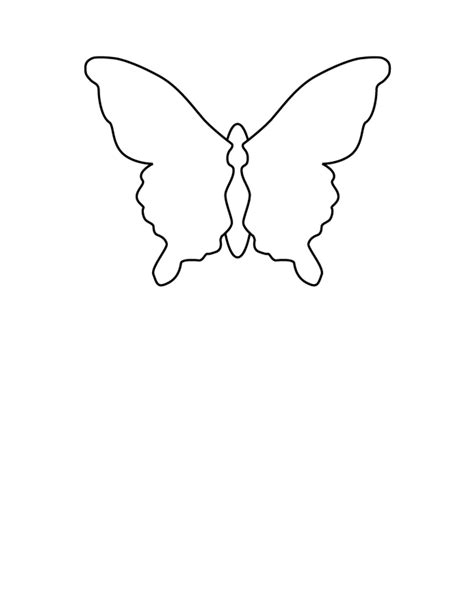 Free Butterfly Wing Outline, Download Free Butterfly Wing Outline png ...