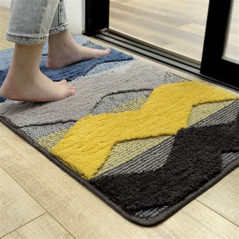 Seloom Washable Soft Cute Bath Rugs with Non Slip Backing, Bath Mat Pe