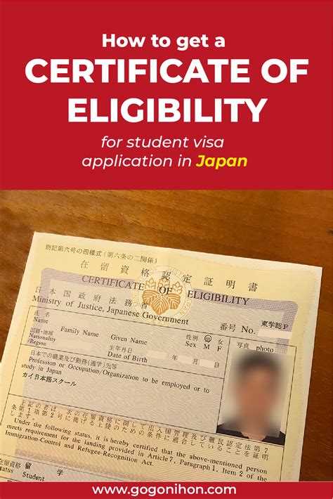 Before a foreign national gets their visa for Japan, they should obtain ...