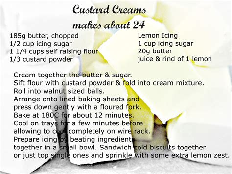 Custard Creams {recipe}