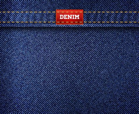 Dark blue jeans denim texture background with stitch and label. | Denim ...