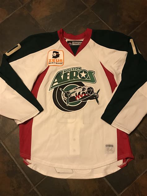 For Sale: Houston Aeros Jesse Schultz 08-09 alternate game worn jersey ...