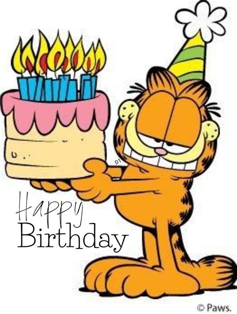 Garfield Birthday Cards Printable - Printable Templates Free